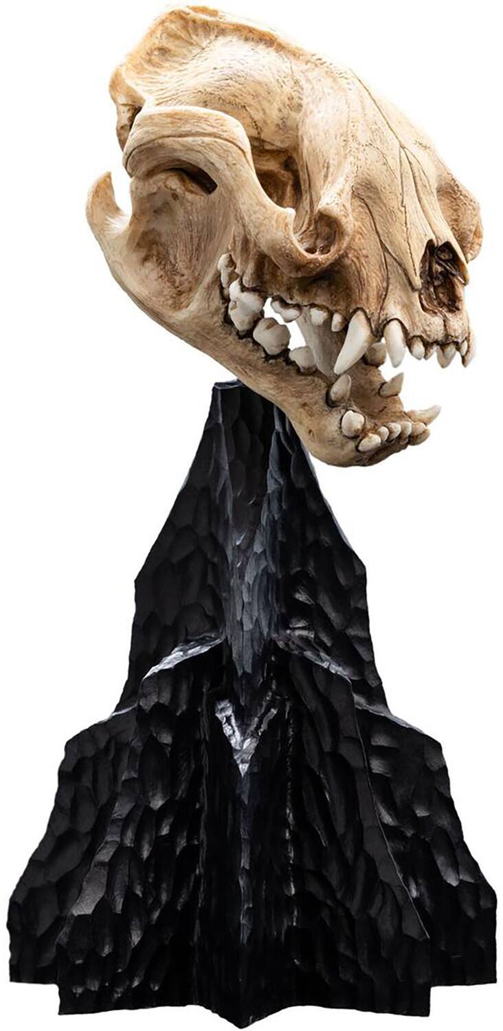 Alt View 1. Weta Workshop - WETA Workshop Polystone - The Lord of the Rings Trilogy - Skull of a Warg Miniature Polystone Statue - COLLECTIBLES - Multicolor.