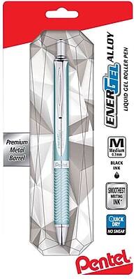 Premium Metal Barrel  
ENERGEL Liquid Gel Roller Pen  
M (Medium)  
Black Ink  
Smoothest Writing Ink  
Quick Dry  
No Smea