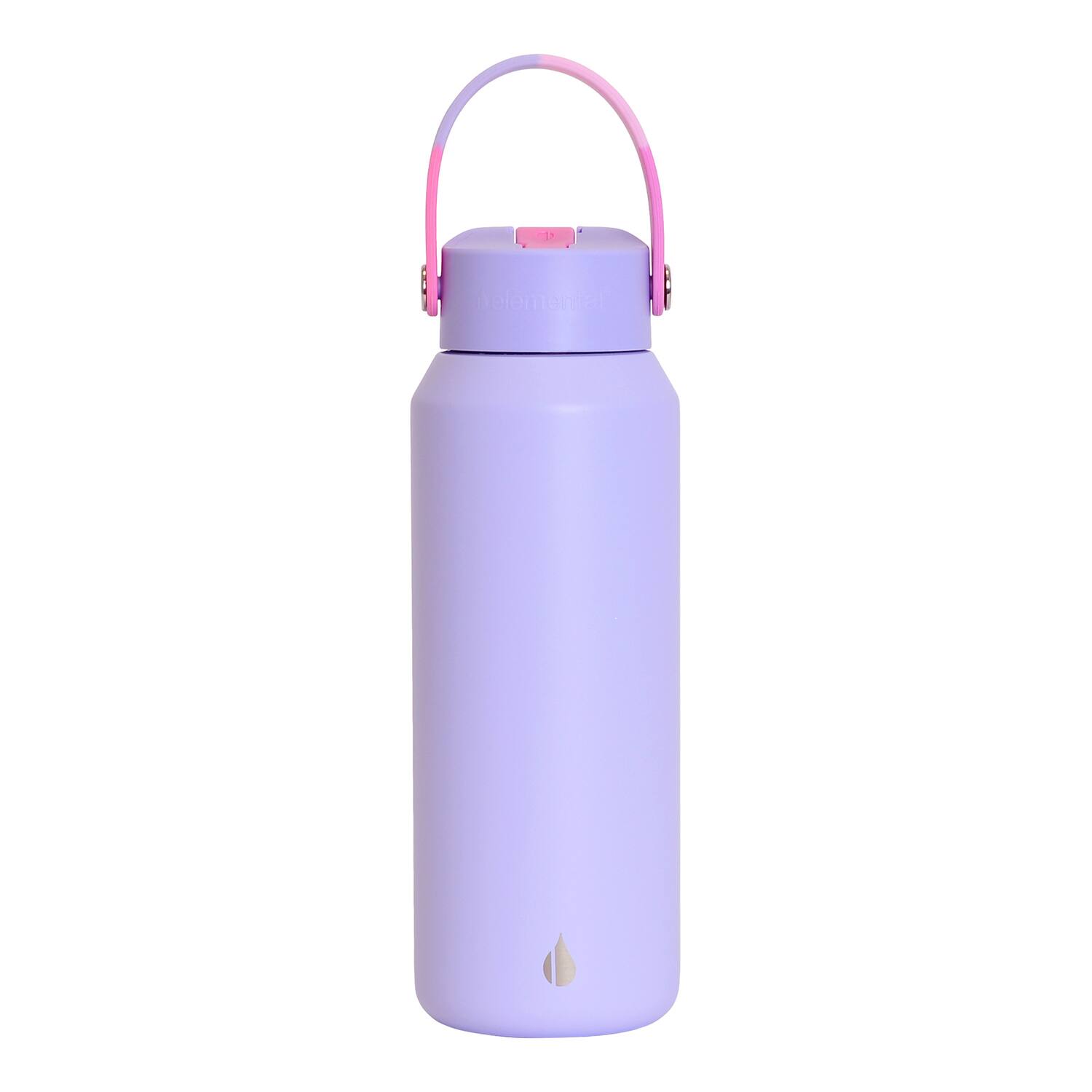 Alt View 1. Elemental - Core Stainless Steel Water Bottle 40 Oz. - Lilac Tie Dye.