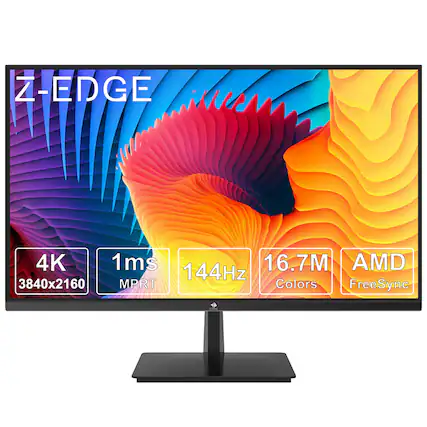 Z-EDGE 4K 1ms 144Hz 16.7M Colors AMD FreeSync 3840x2160 MPRT
