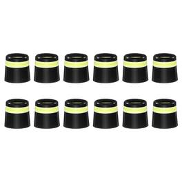 Unique Bargains - Golf Ferrules, 12.7 mm Taper Tip Shaft Iron Ferrules Durable CAP Protector, 12pcs & 0.37" - Fits Club Repair/Maintenance - Yellow