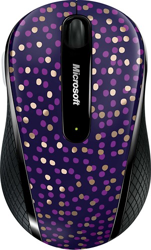  Microsoft - Wireless Mobile Mouse 4000 - Eggplant Dot