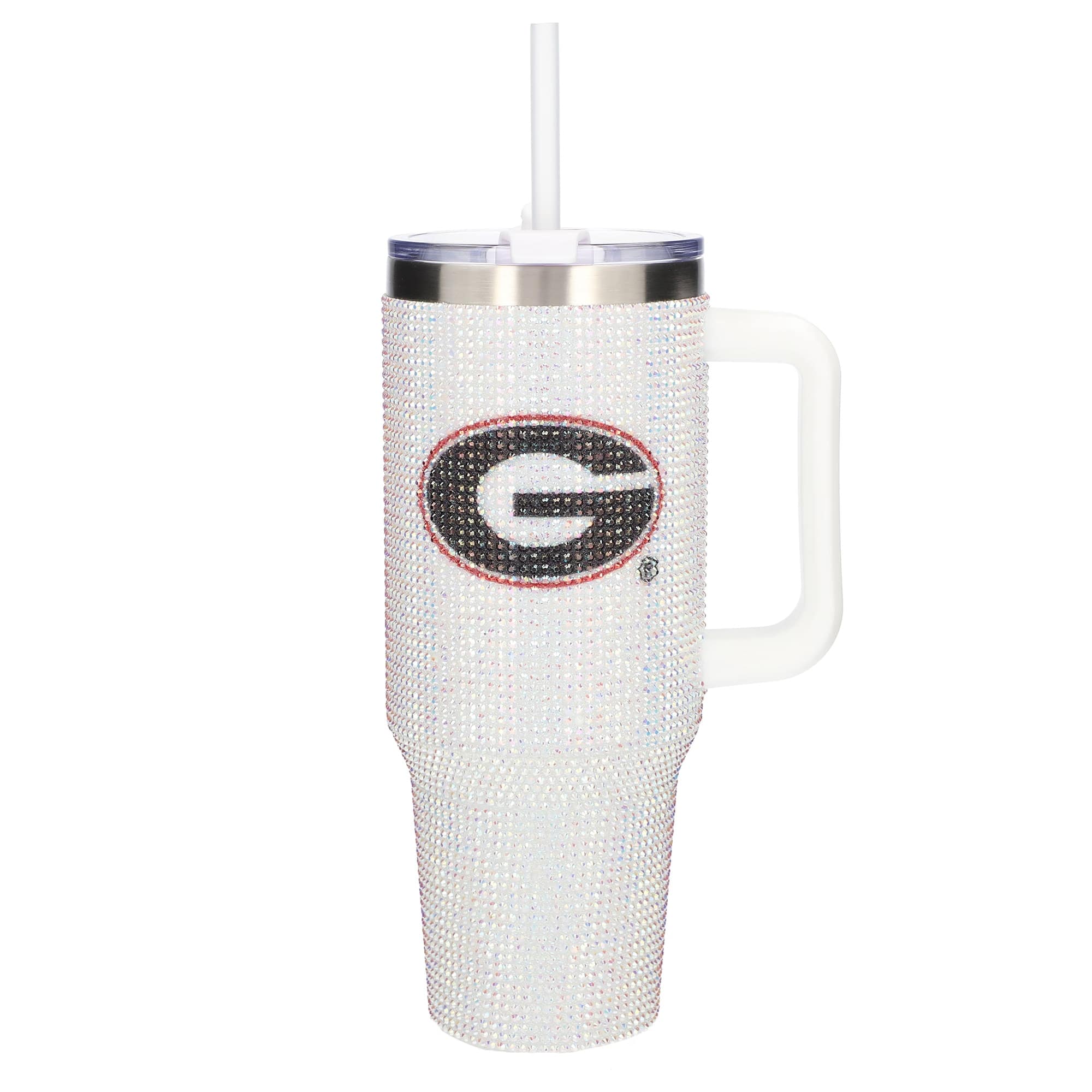 Front. The Memory Company - Georgia Bulldogs 40oz. Bling Colossal Tumbler - Multicolor.