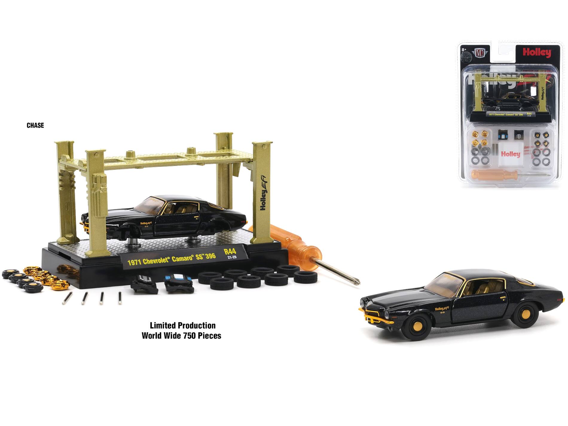 - M Holley ni_o 5 - - - - - CHASE T -ayh HolleyEF Holley R44 Camaro" SS"396 25- 1971 Chevrolet Mulogu4 -- Limited Production World Wide 750 Pieces