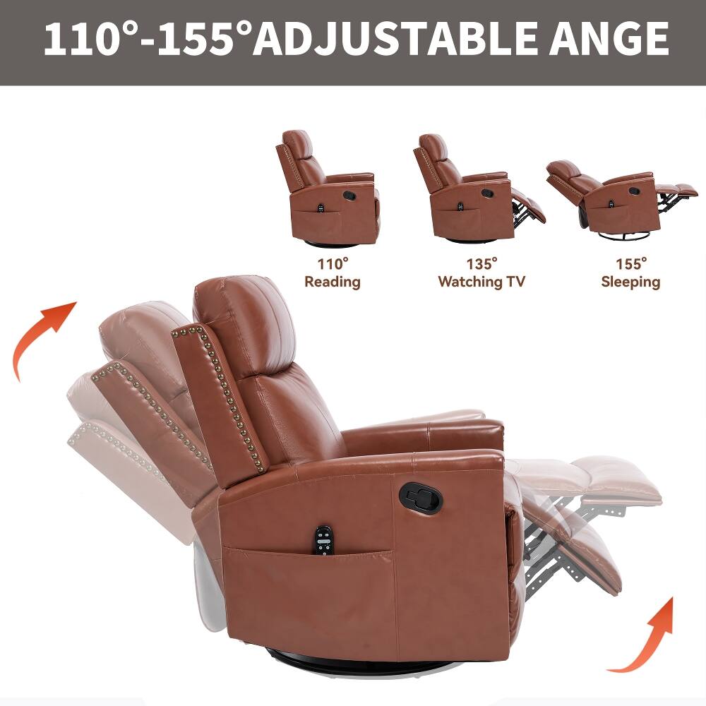 110°-155° ADJUSTABLE ANGLE

110° Reading
135° Watching TV
155° Sleeping