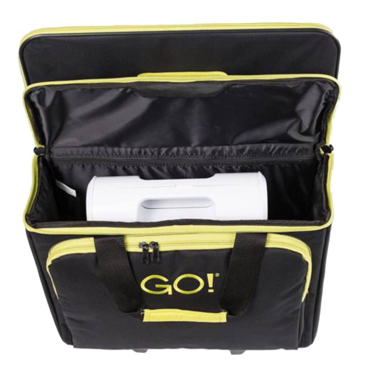 Left. AccuQuilt - GO Fabric Cutter Tote & Die Bag - Black.