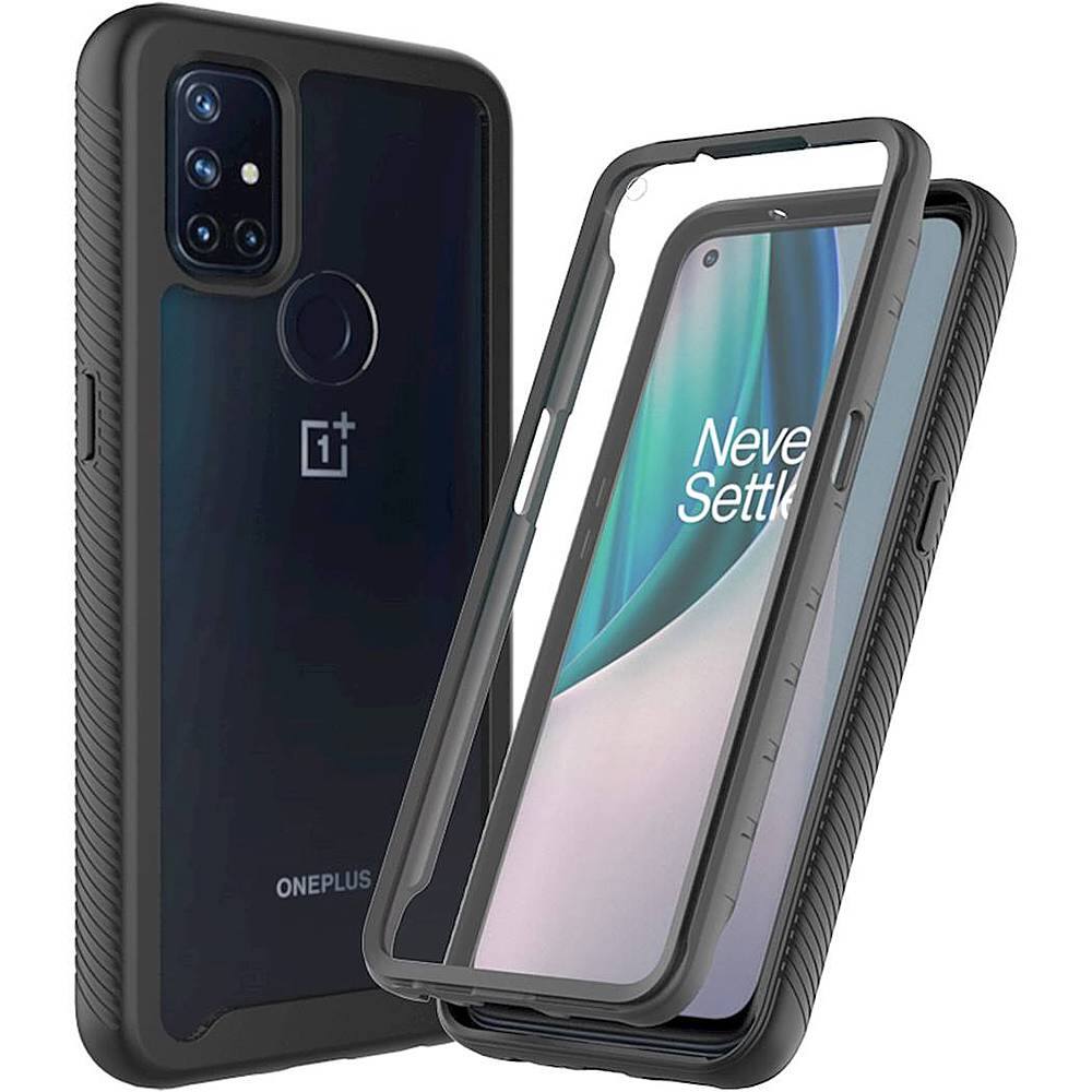 Alt View 16. SaharaCase - Grip Series Hard shell Case for OnePlus Nord N10 5G - Black.
