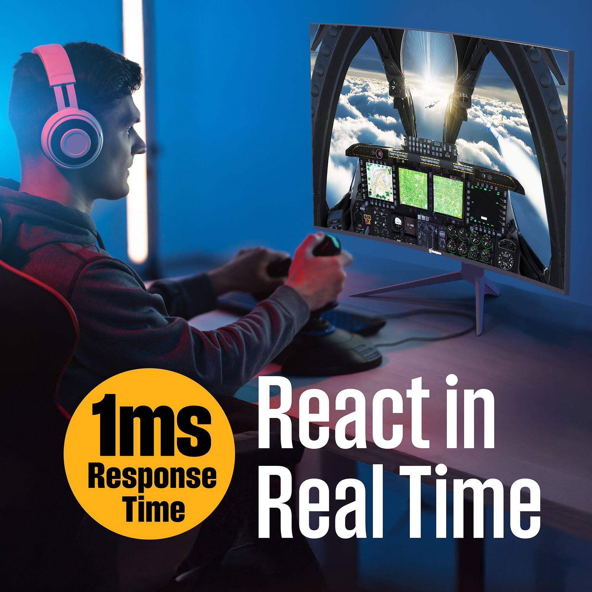 1ms React in Response Time Real Time