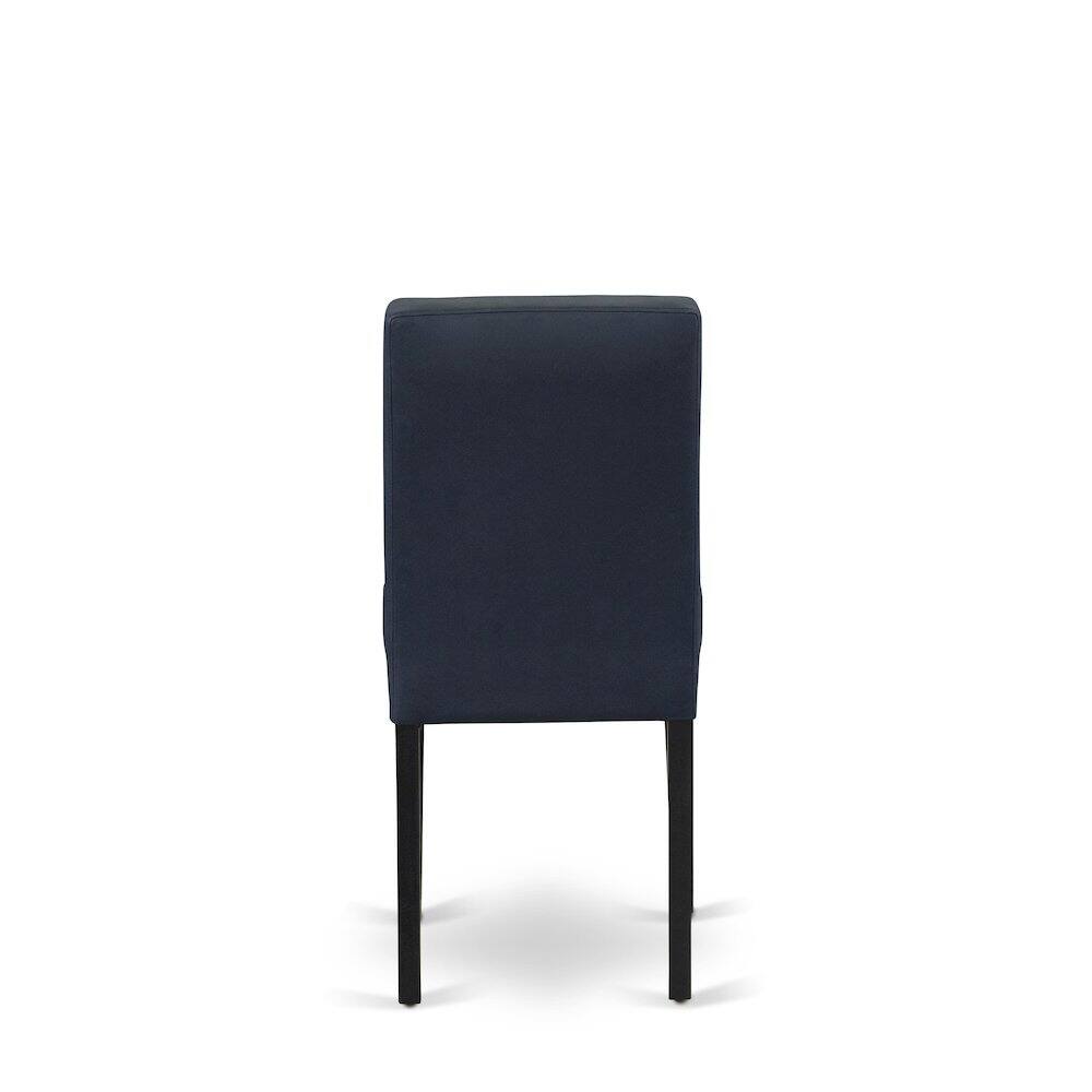 Alt View 4. East West Furniture - 6 Piece Dining Table Set consists A Kitchen Table - Black.