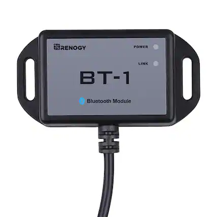 The text on the image reads "RENOGY POWER LINK B-1 Bluetooth Module."
