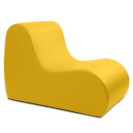 Jaxx - Midtown Large Classroom Soft Foam Chair - Premium Vinyl Cover - Yellow