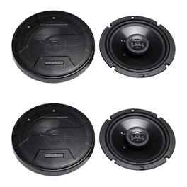 Hifonics - Zeus ZS65CXS 6.5 Inch 3 Way 300W Shallow Coaxial Speakers, 2 Pack - Black