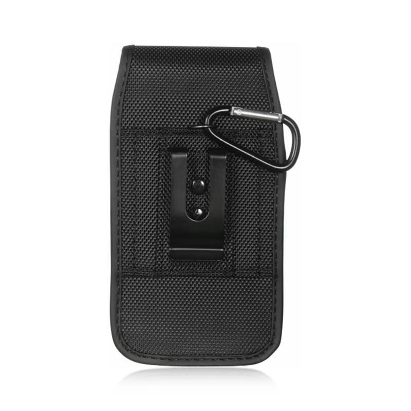 Back. LUXMO - LUXMO Small Universal Nylon Phone Pouch - Black - Black.