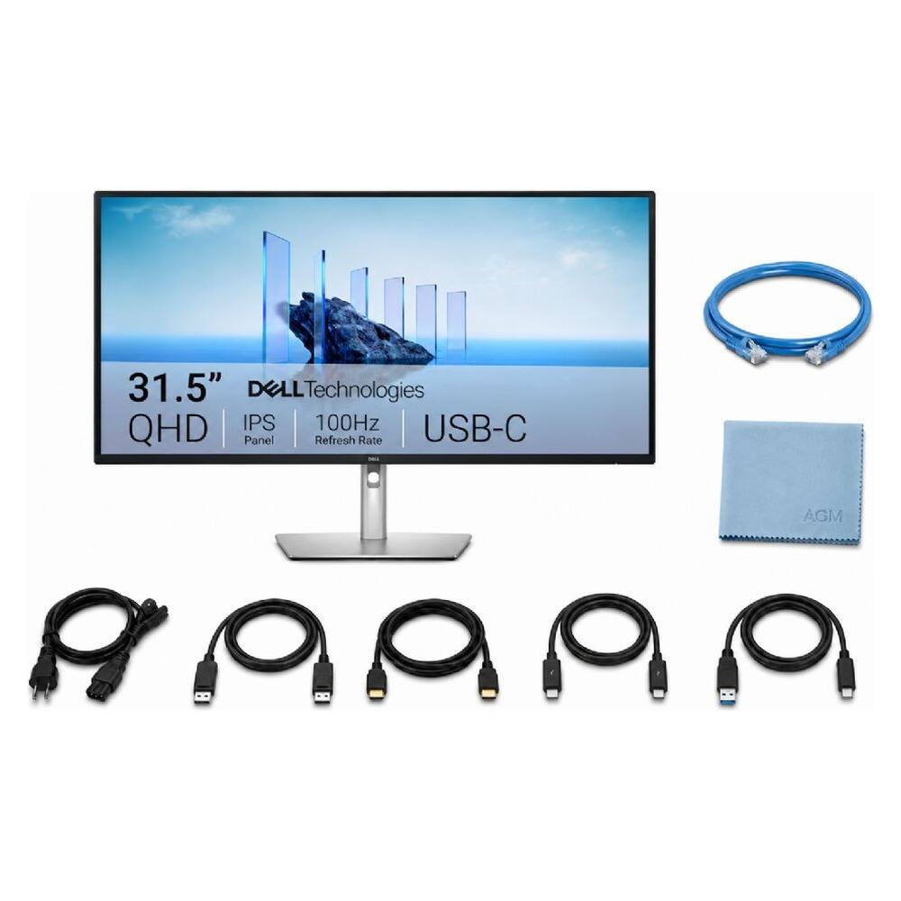 31.5" DELL Technologies QHD IPS 100Hz USB-C Panel Refresh Rate