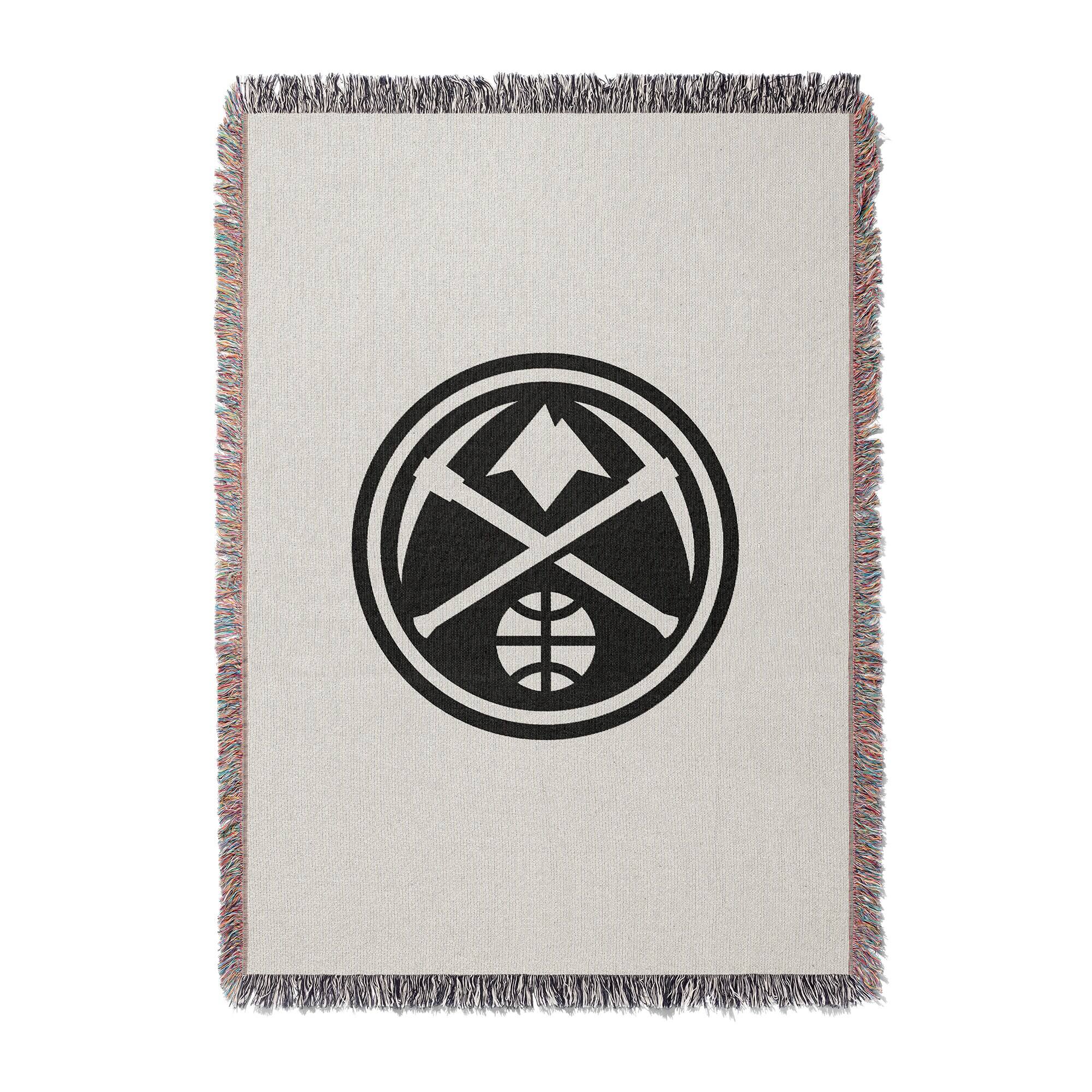 Front. Chad & Jake - Denver Nuggets Woven Blanket - White.