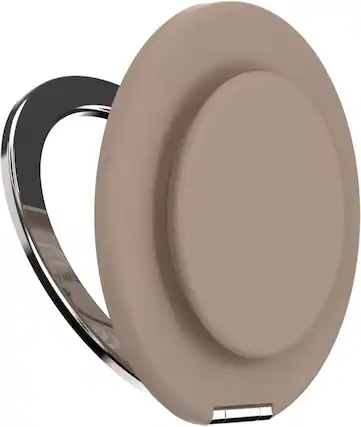 Front. PopSockets - MagSafe Kick-Out Universal Magnetic Grip & Stand with Adapter Ring for Cell Phones - Latte.