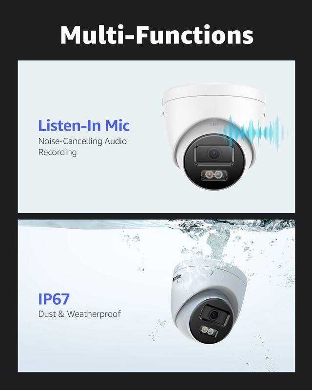 Multi-Functions

Listen-In Mic  
Noise-Cancelling Audio Recording

IP67  
Dust & Weatherproof