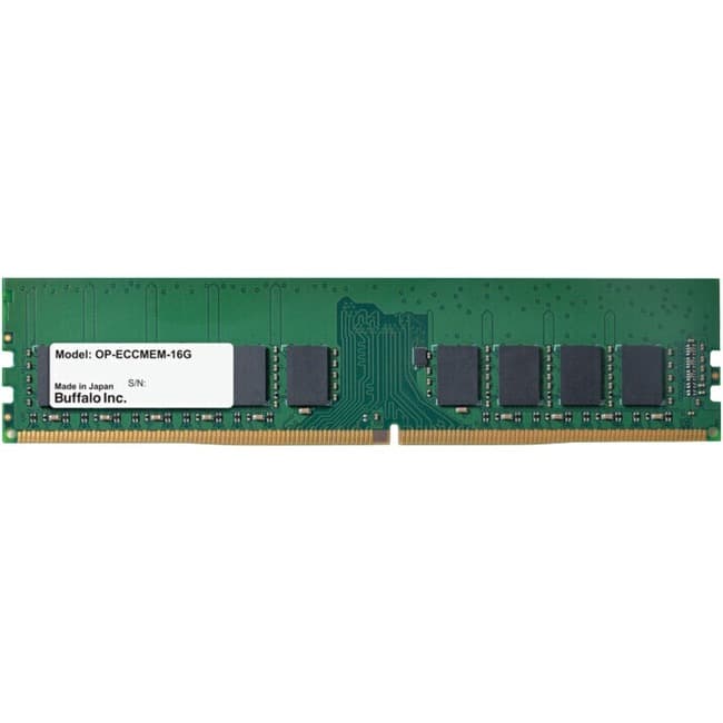 Buffalo - 16GB DDR4 SDRAM Memory Module - 16 GB - DDR4-2666/PC4-21333 DDR4 SDRAM - 2666 MHz - 288-pin - DIMM - Black
