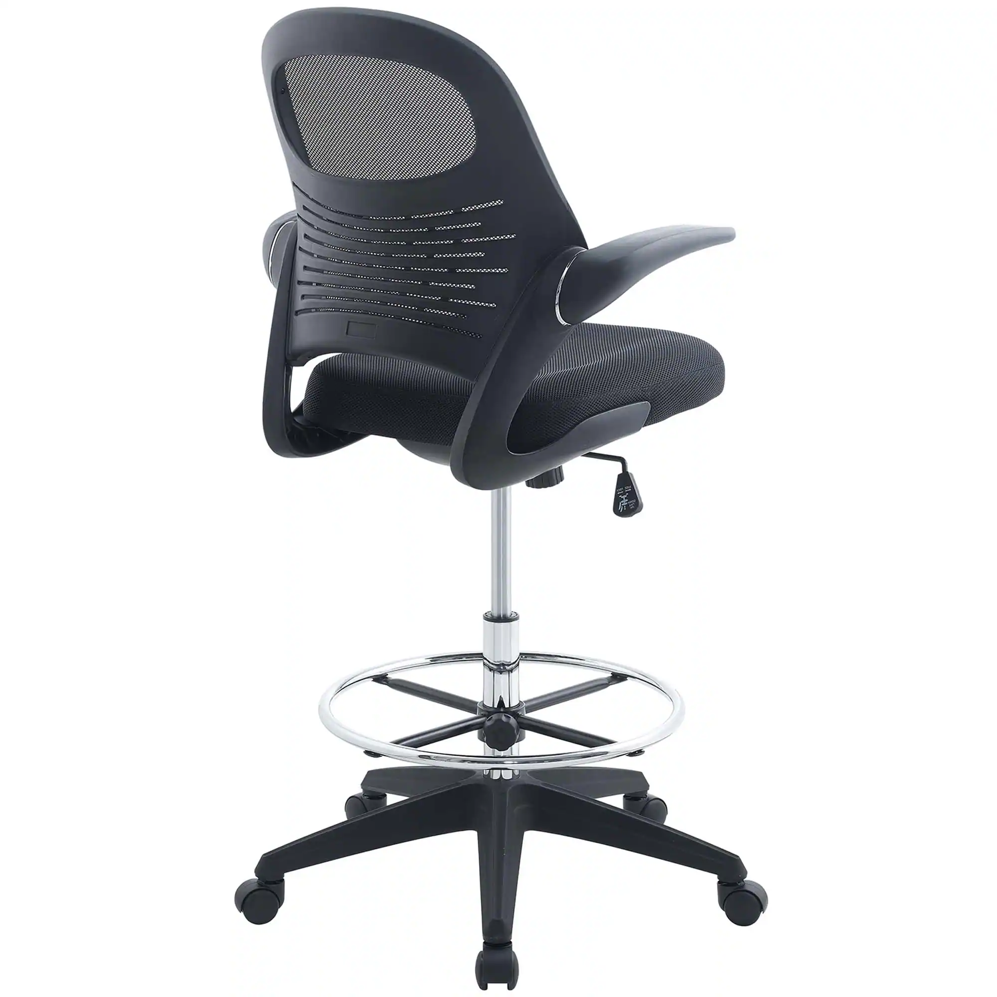Alt View 2. Modway - Stealth Drafting Chair by Modway - Black.