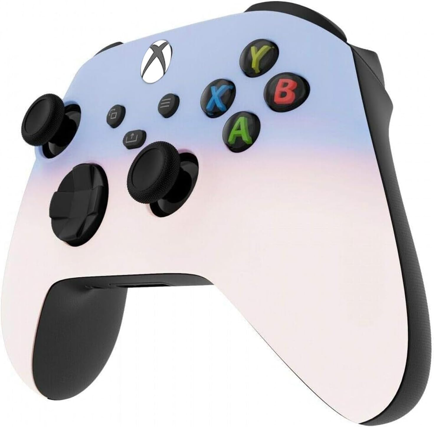 Angle. Custom Controllerzz - Custom Wireless Controller for Xbox Series X|S, Xbox One, & PC - Light Violet & Baby Pink.