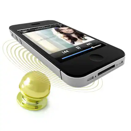 Front. Pyle - SereneLife Magnetic Mount Stand for Universal/Smartphones - Gold - Gold.