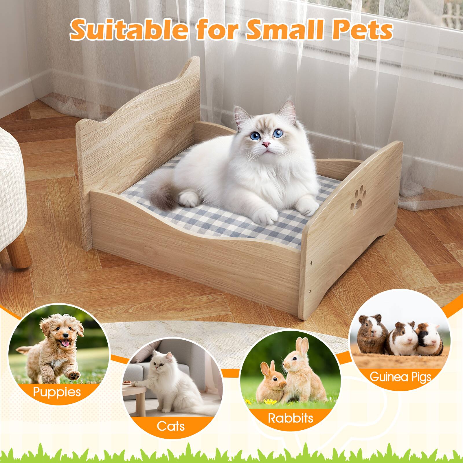 Suitable for Small Pets

- Puppies
- Cats
- Rabbits
- Guinea Pigs