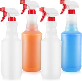 Zulay Kitchen - Zulay Home 32 oz Spray Bottle 4 Pack - Heavy Duty Cleaning Spray Bottles For Cleaning Solutions