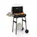 Front. Costway - Costway Barrel Charcoal Grill with Foldable Side Table Built-in Thermometer & Storage Shelf - Black.