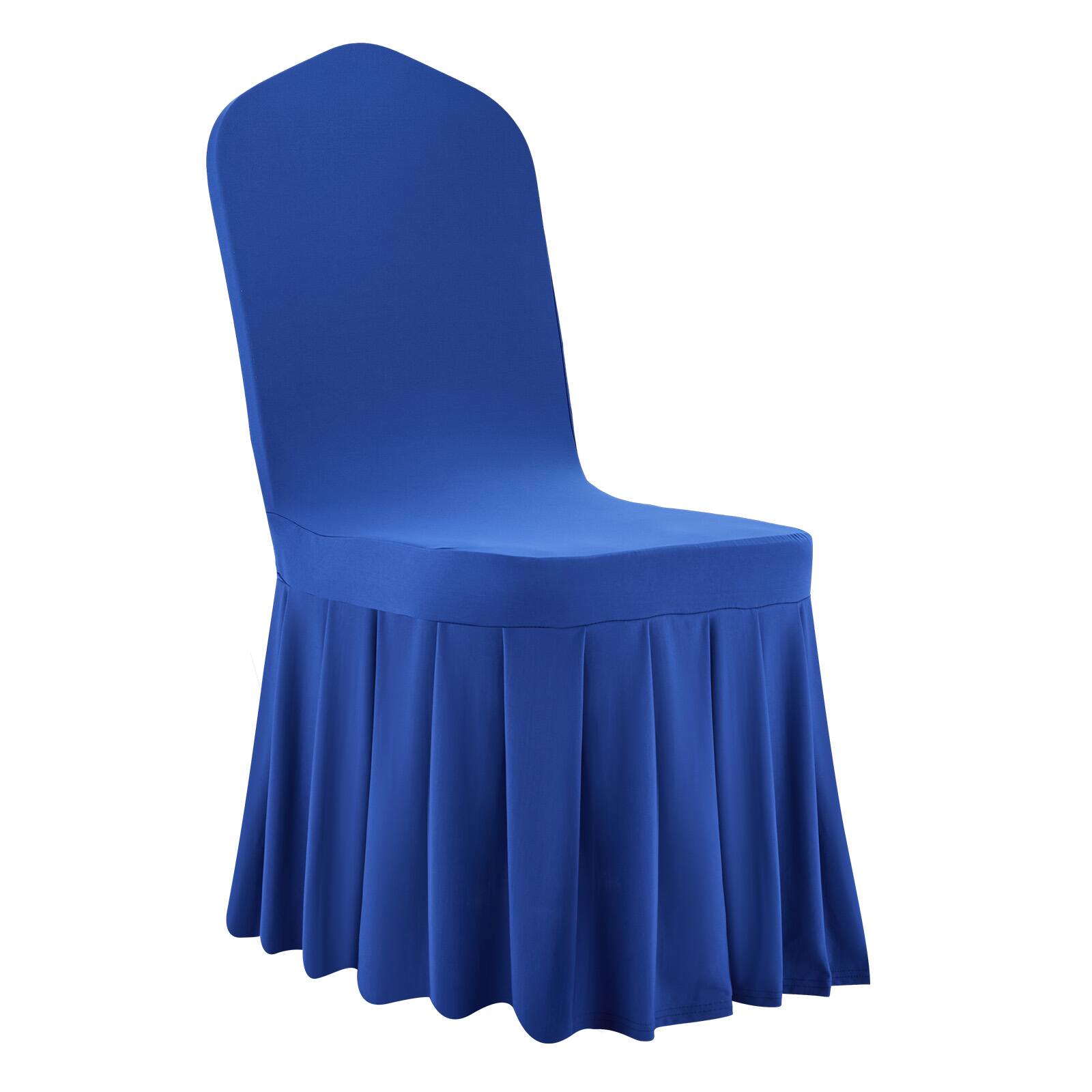 Alt View 5. VEVOR - 30 Pcs Blue Chair Covers, Polyester Spandex Chair Cover, Stretch Slipcovers for Wedding Party Dining Banquet - Blue.