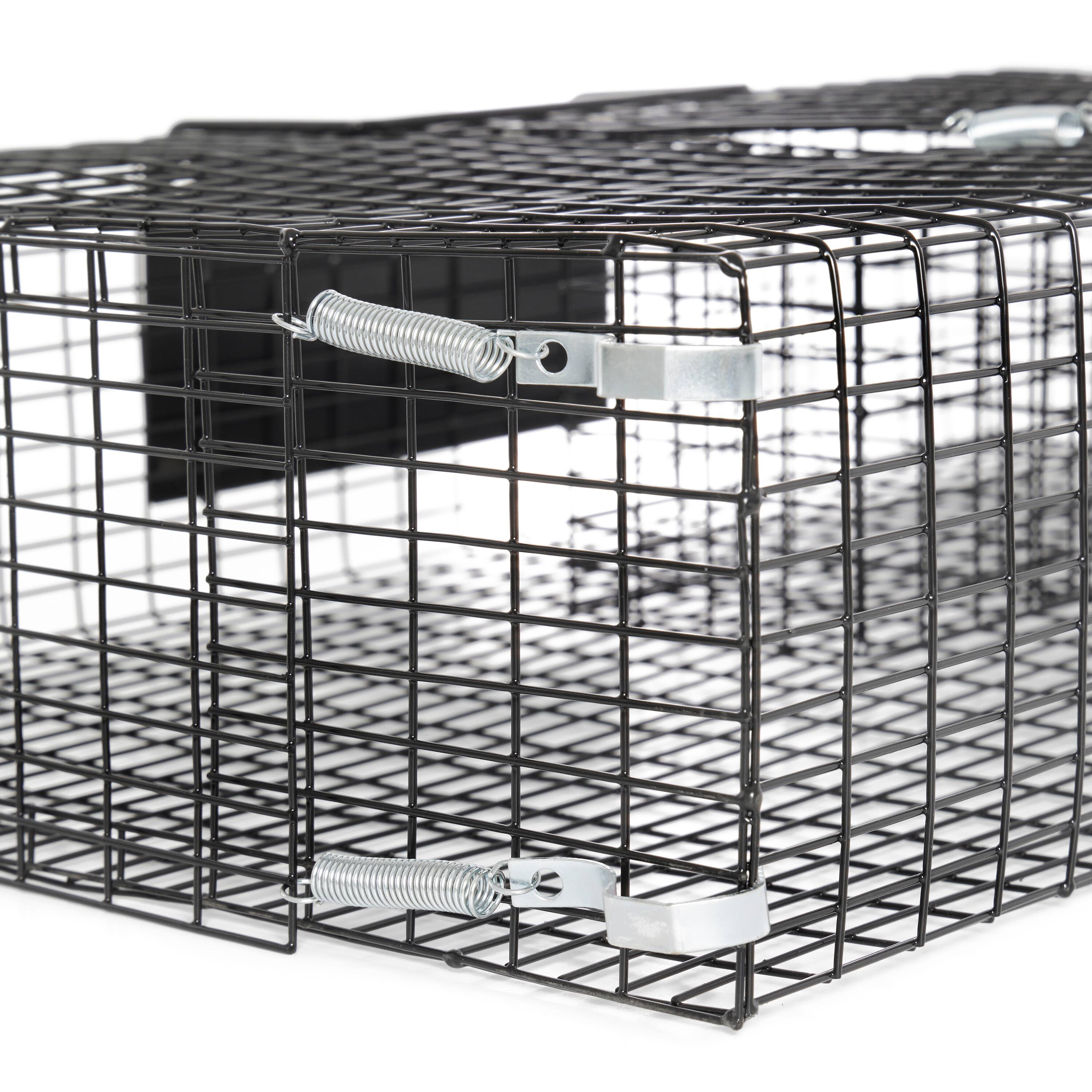 Alt View 10. Rugged Ranch Products - Rugged Ranch Ratinator Rat Squirrel Chipmunk Metal 2 Door Trap Cage (4 Pack) - Black.