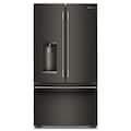 KitchenAid - Counter-Depth French Door Refrigerator with Intelligent Auto Fill - Black Ore