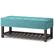 Angle. Simpli Home - Cosmopolitan Storage Ottoman Bench with Open Bottom - Aqua.