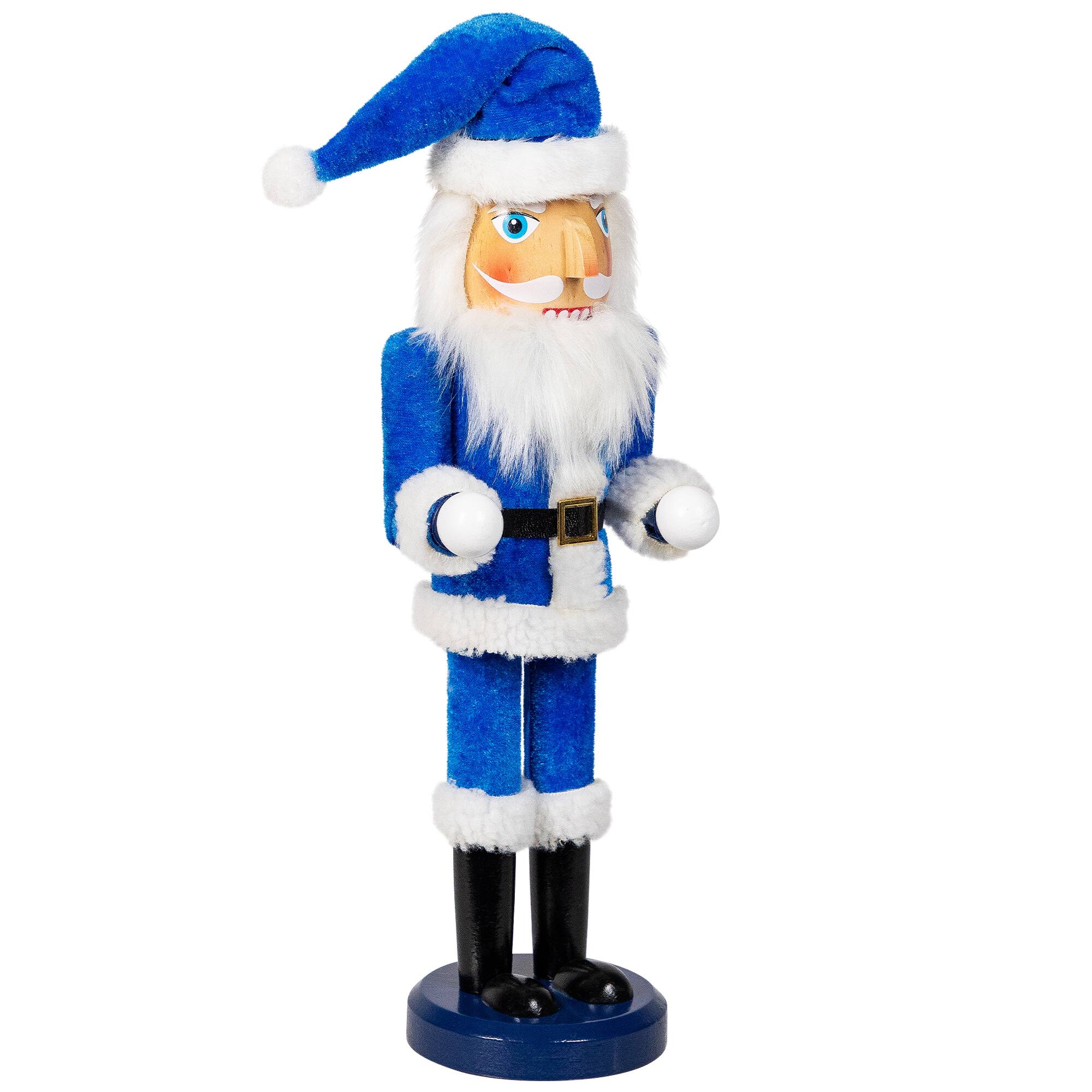 Alt View 4. Northlight - Santa Claus Wooden Holiday Nutcracker - 14" - White.