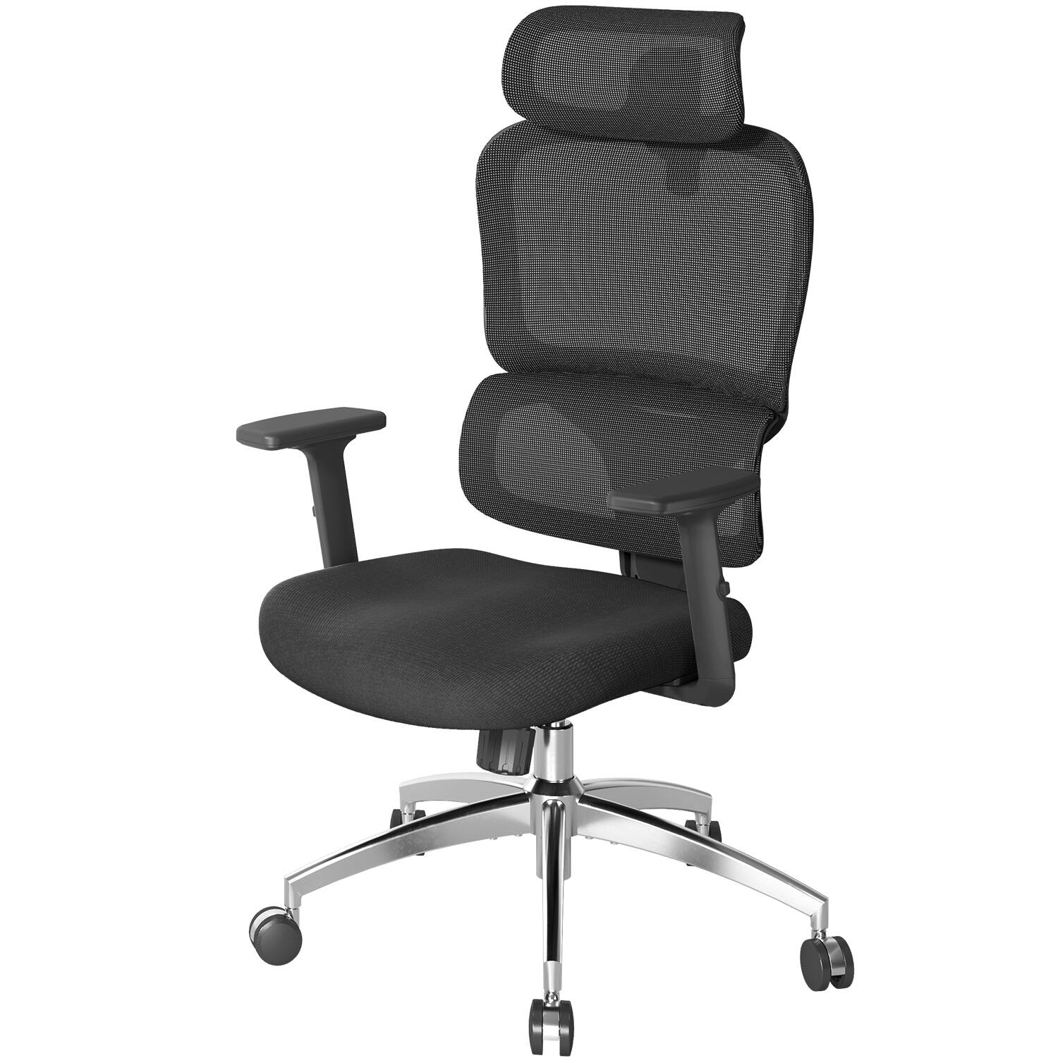 SIHOO - M56C Ergonomic High Back Office Chair, Swivel Computer Task Chair with Adjustable Headrest - Black