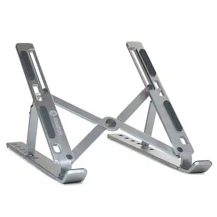 Front. Kratos Power - Kratos Power Aluminum Foldable Laptop Stand - Silver.