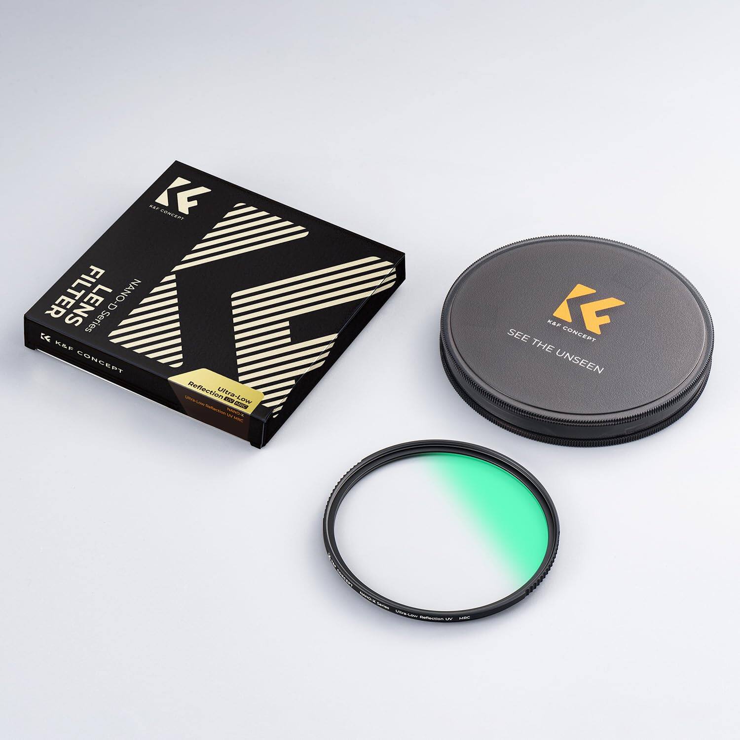 K&F CONCEPT K FILTER D NANO-D !!!! KG Series K&F CONCEPT Reflection Ultra-Low un Low - NINOX  
SEE K&F K CONCEPT THE UNSEEN  
UNAGA Reflection un MRO