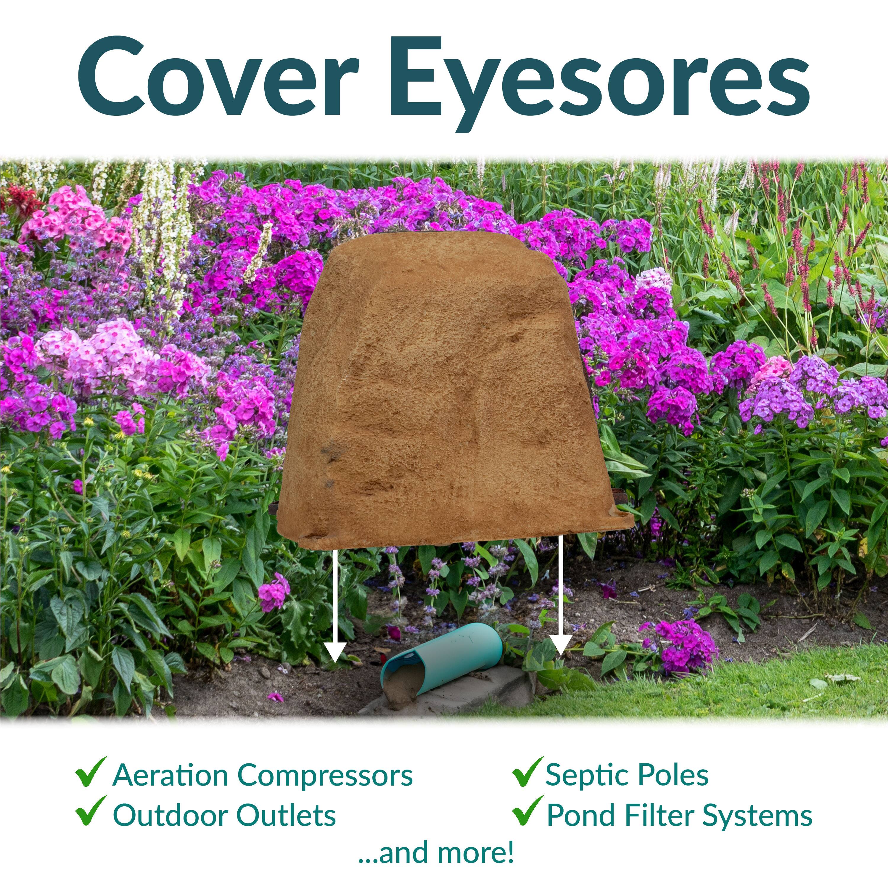 Cover Eyesores

- Aeration Compressors
- Outdoor Outlets
- Septic Poles
- Pond Filter Systems
...and more!