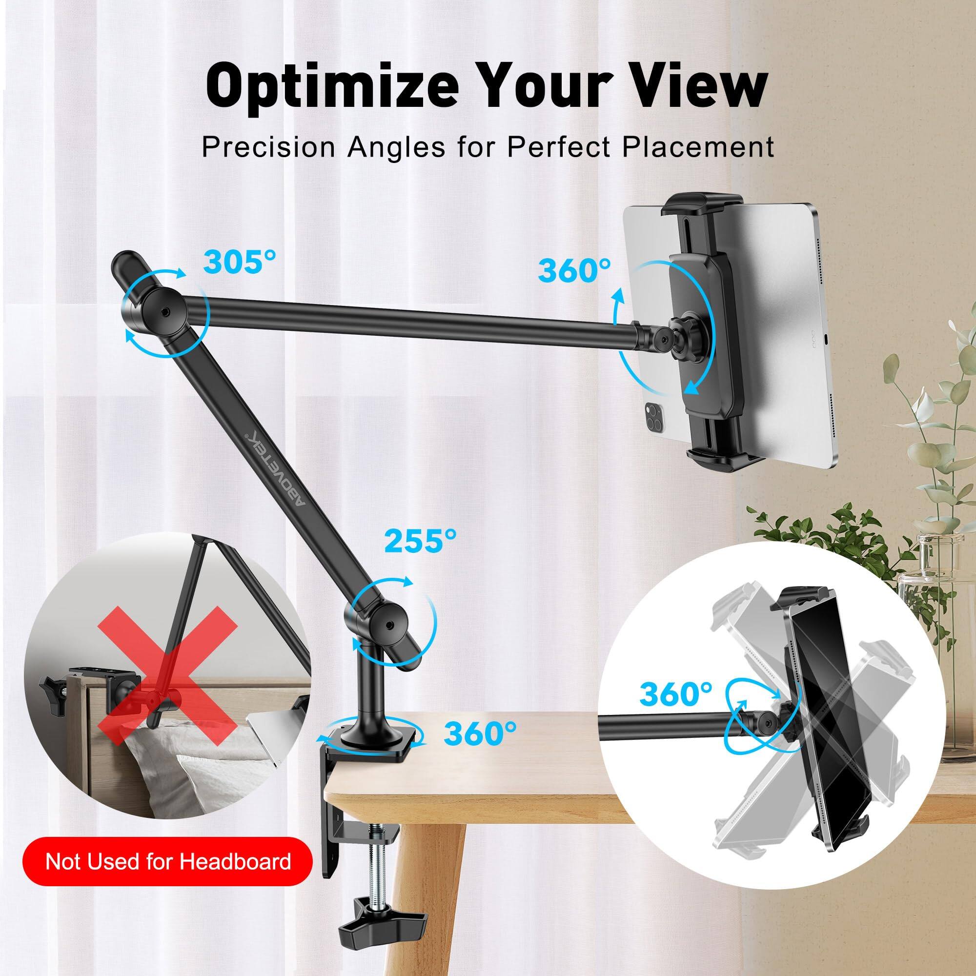 Optimize Your View  
Precision Angles for Perfect Placement  

305°  
360°  
255°  
360°  

Not Used for Headboard