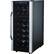 Front Standard. Wine Enthusiast - Silent 21 Bottle Dual Zone Touchscreen Wine Refrigerator.