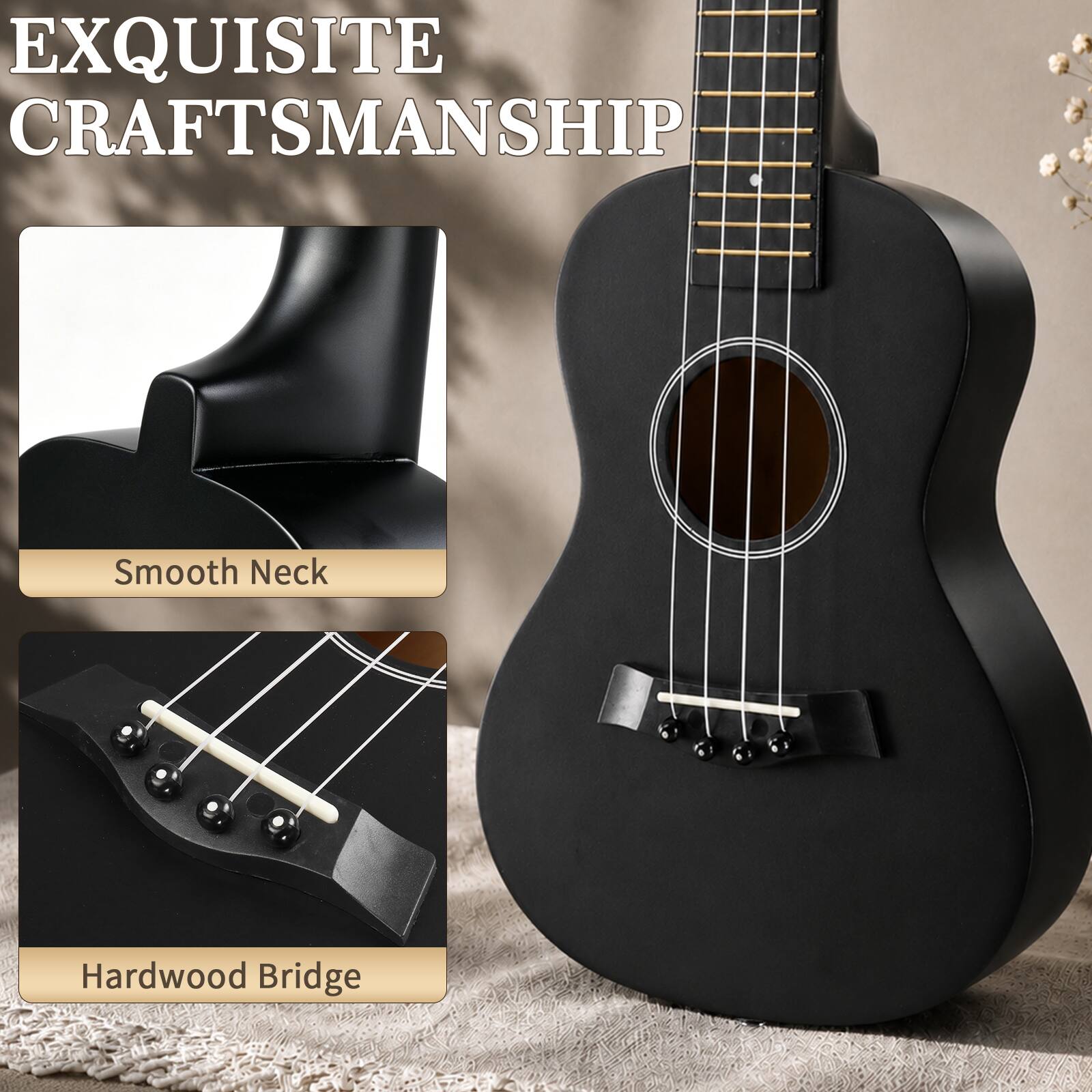 EXQUISITE CRAFTSMANSHIP

Smooth Neck

Hardwood Bridge