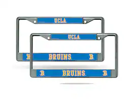 Rico Industries - UCLA Bruins Chrome Metal License Plate Frame Set - Set of 2 Frames - Multi