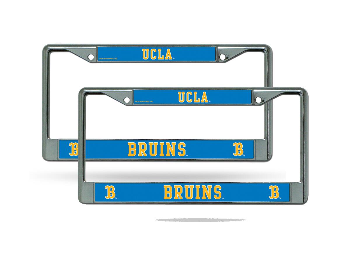 UCLA Bruins Chrome Metal License Plate Frame Set - Set of 2 Frames