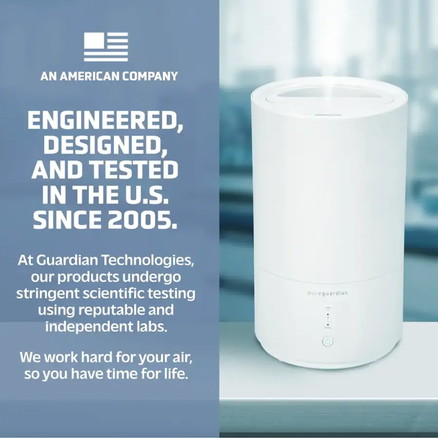 AN AMERICAN COMPANY ENGINEERED, DESIGNED, AND TESTED IN THE U.S. SINCE 2005. At Guardian Technologies, our products undergo stringent scientific testing using reputable and independent labs. We work hard for your air, so you have time for life.
