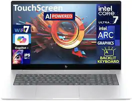 HP - Refurbished Excellent - Envy Laptop 17.3 FHD Display (Ultra 7-155H, 32GB, 1TB SSD, Intel Arc, Backlit KB, Win 11 Pro) - Glacier Silver