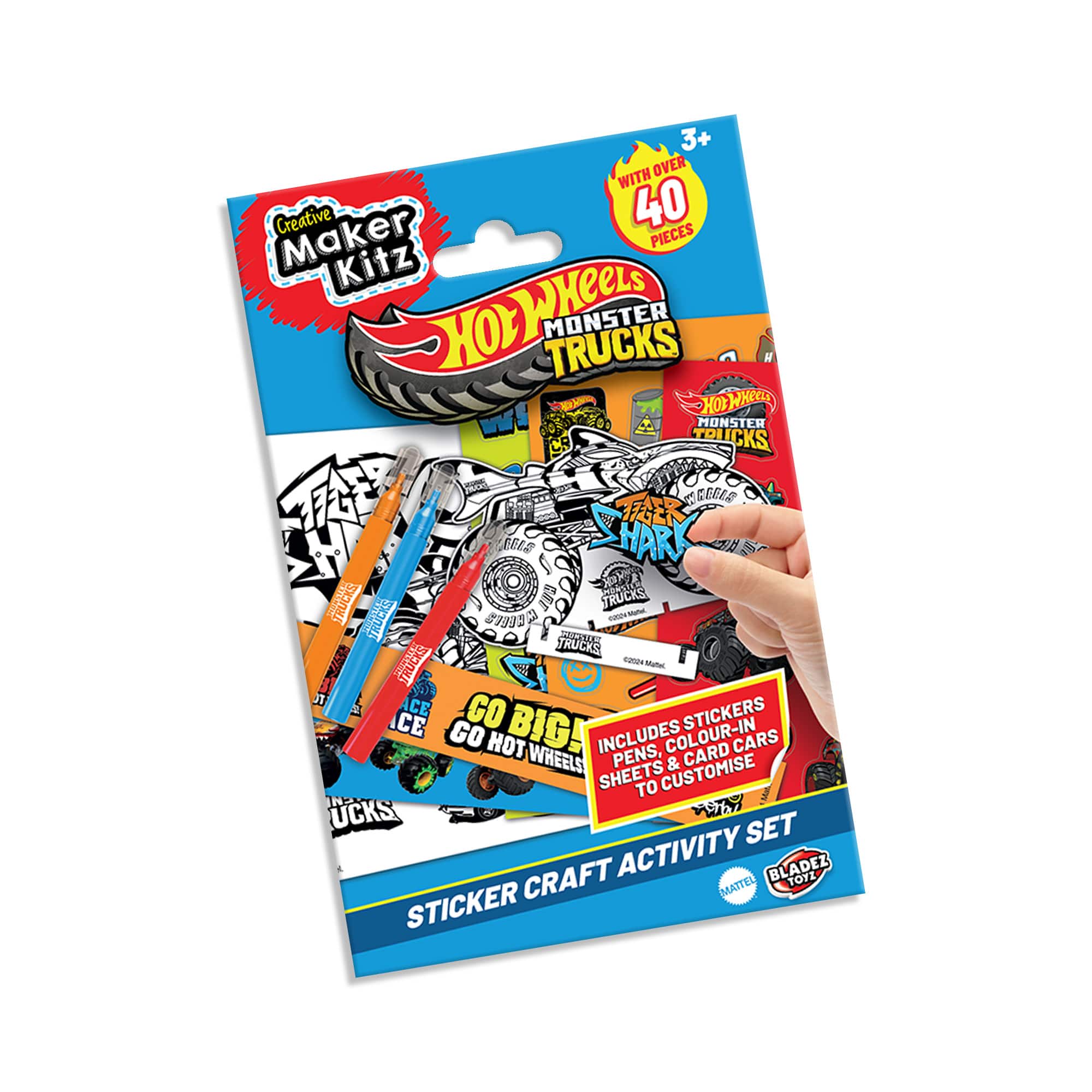 BLADEZ - Hot Wheels Monster Trucks Sticker Activity Set (6 Pack)