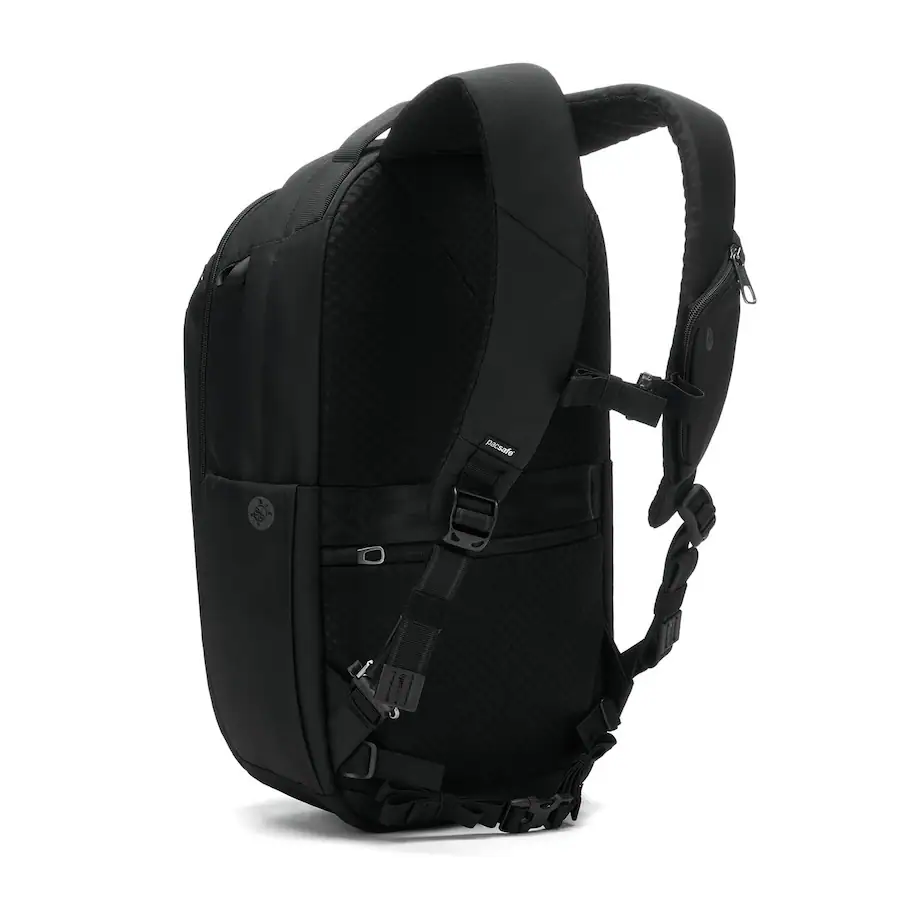 Backpack Back Rig Pacsafe V 26L Tour Backpack Jet Black - Best Buy