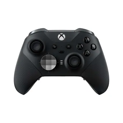 Front. Microsoft - Elite Series 2 Core Wireless Controller for Xbox Series X, Xbox Series S, Xbox One, PCs, and Cloud-Enabled Devices - Black.