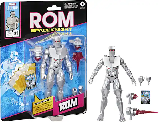 MARVEL LEGENDS SERIES
ROM SPACEKNIGHT
#1
1979
WARNING: CHOKING HAZARD - Small parts. Not for children under 3 years.
COMIC ACCESSORY
ACCESSOIRE INSPIRÉ DES BD
ACCESSORIO DE LOS COMICS
ACCESSORIO CLASSICO
ROM