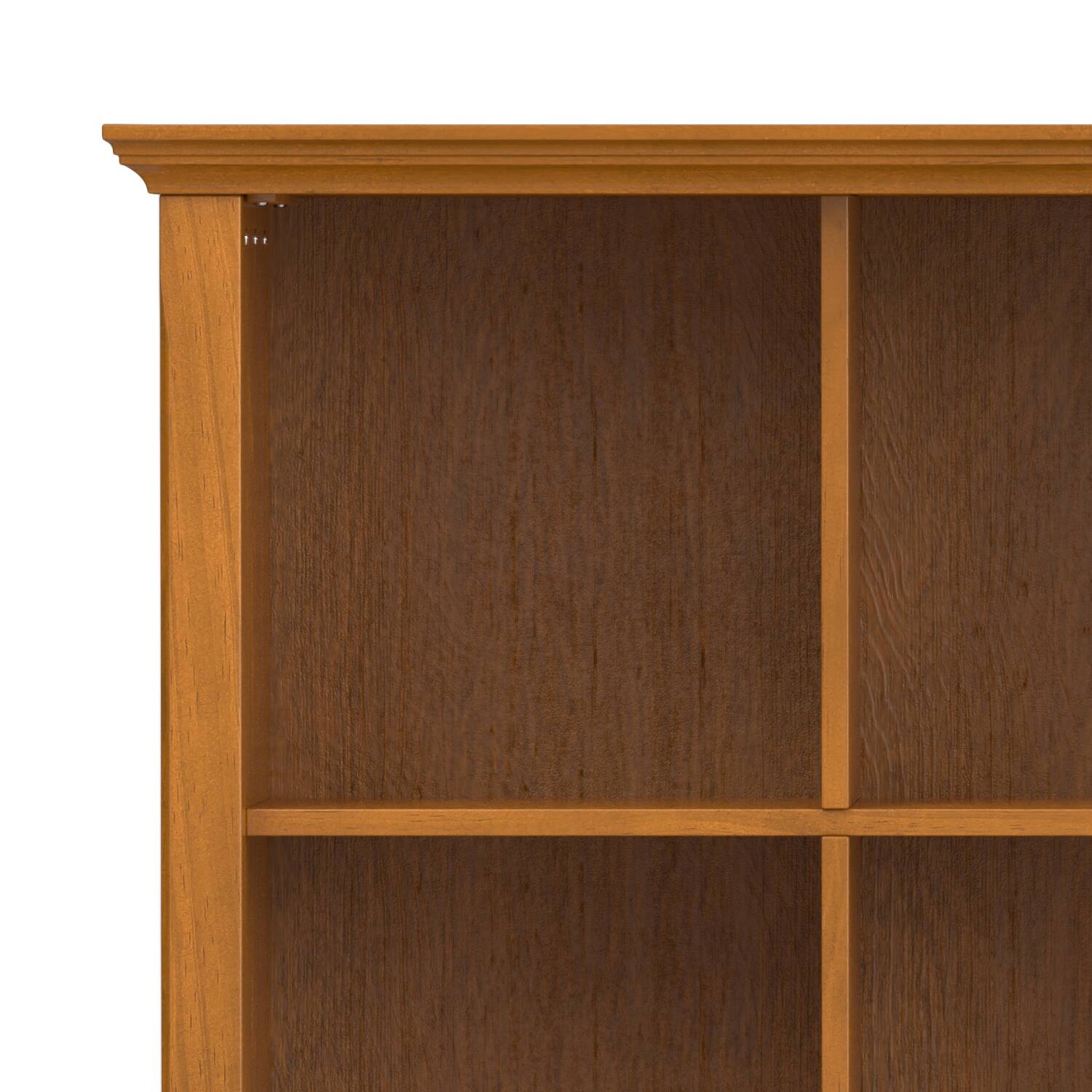 Alt View 5. Simpli Home - Acadian SOLID WOOD 48 inch x 57 inch Transitional 12 Cube Storage in Light Golden Brown - Light Golden Brown.