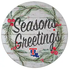 Jardine - Louisiana Tech Bulldogs 20'' x 20'' Season's Greetings Circle - White